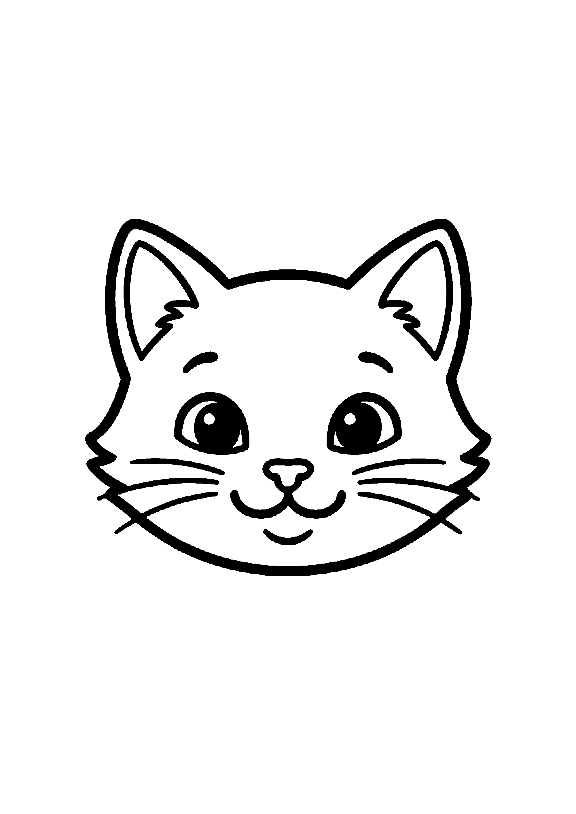 Coloriage aux contours nets : Chaton Explorateur Grimpant sur une Branche