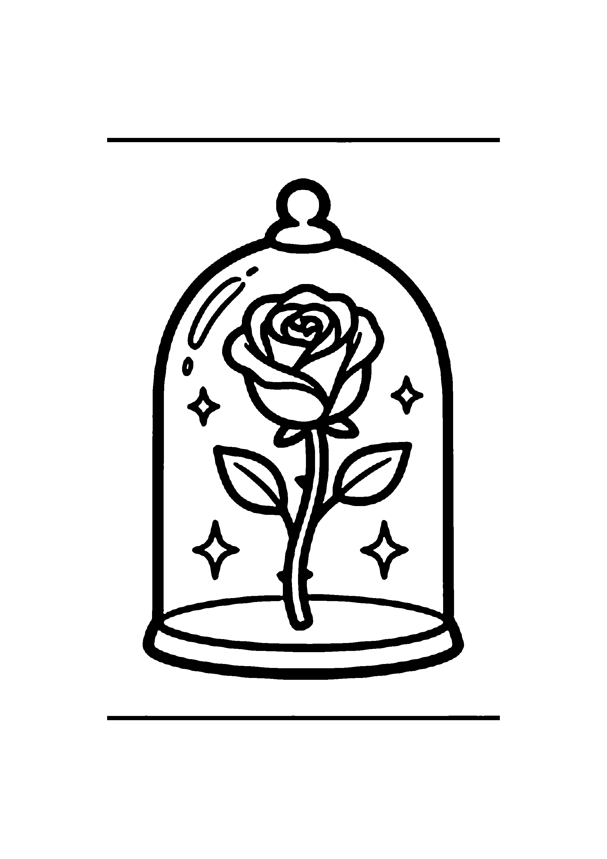 Coloriage aux contours nets : Théière et Tasse Magiques en Porcelaine Fine