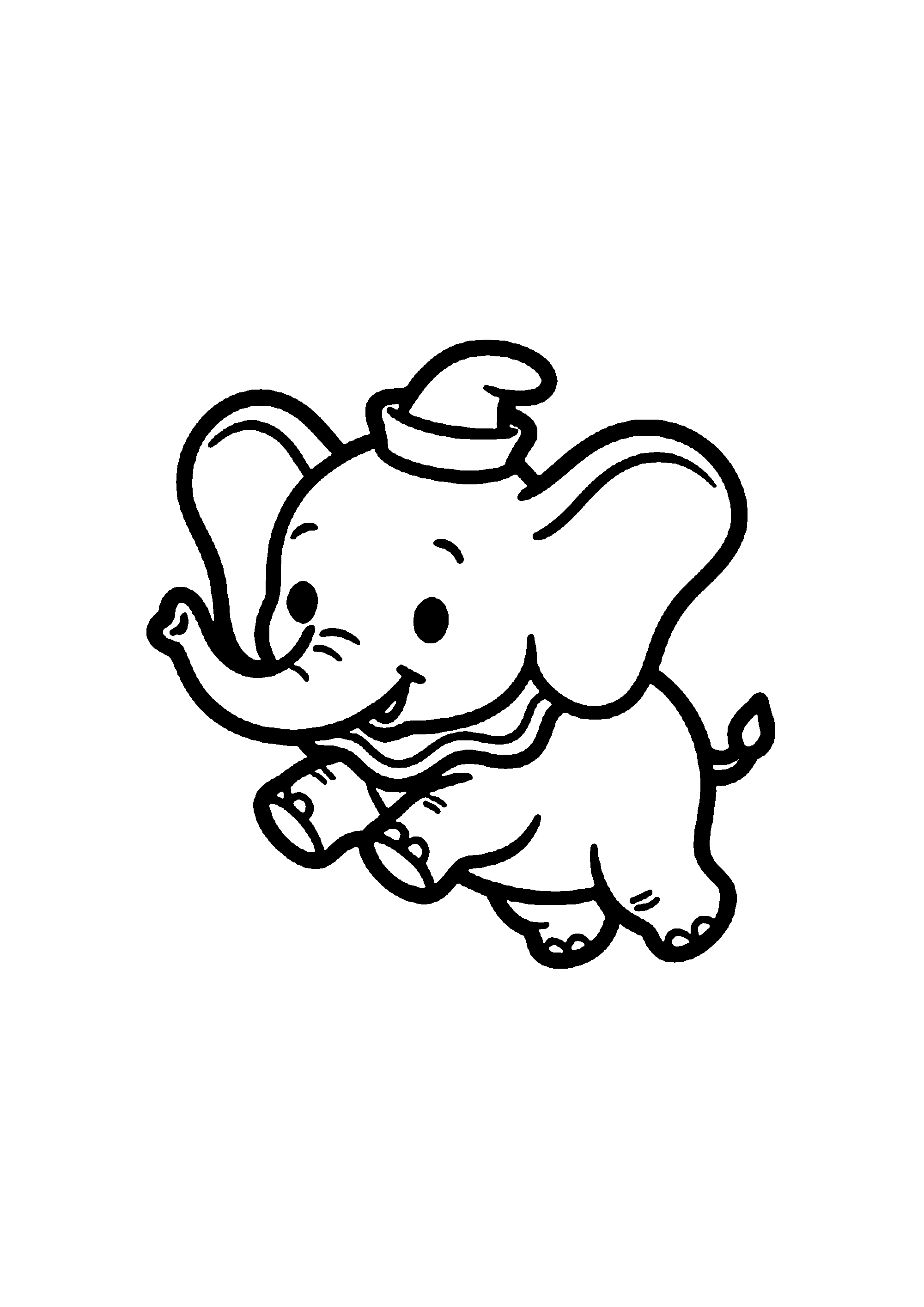 Coloriage aux contours nets : Petites Souris Couturières en Habit de Fête