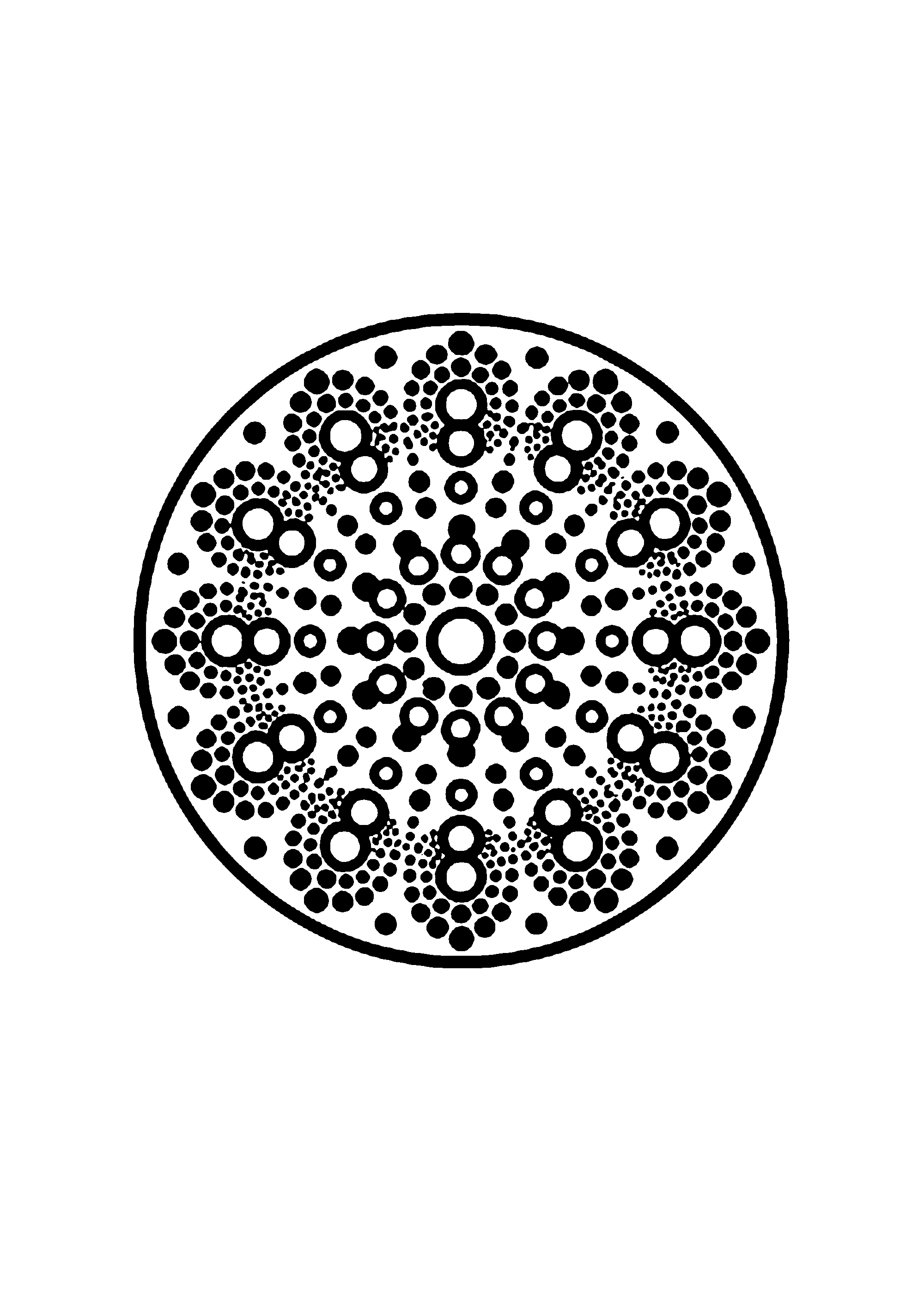 Coloriage aux contours nets : Mandala Géométrique d'Équilibre