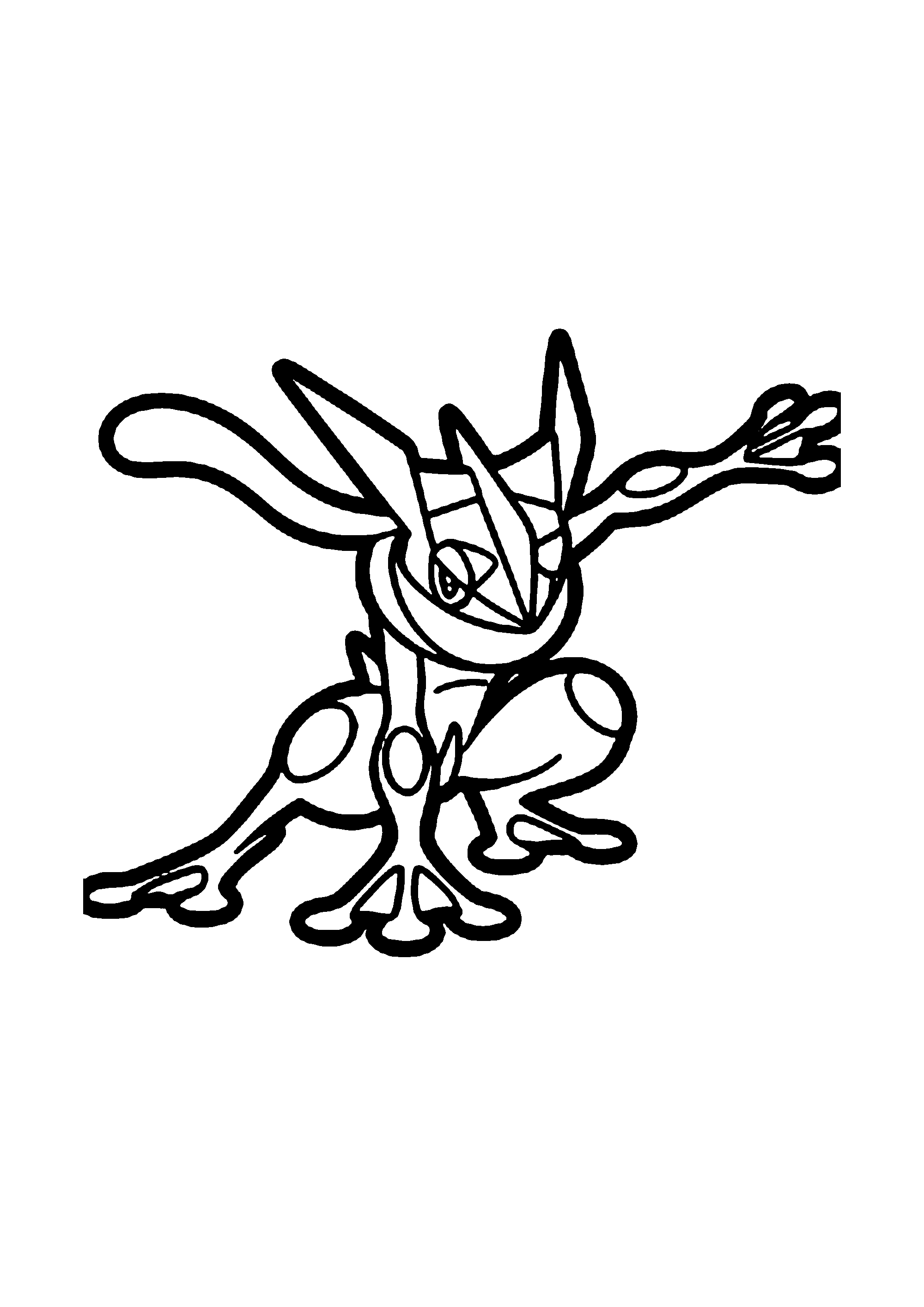 Coloriage aux contours nets : Coloriage Épique Pokémon