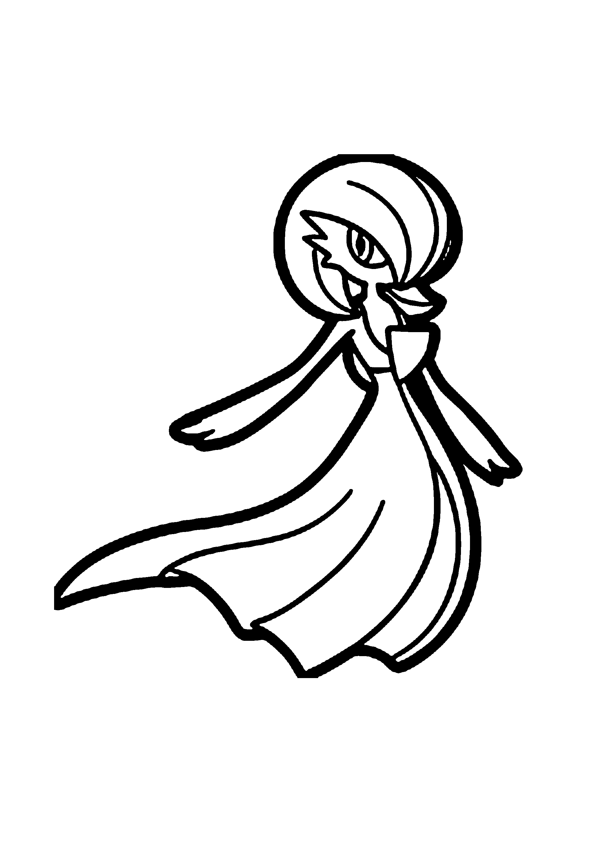 Coloriage aux contours nets : Coloriage Épique Pokémon