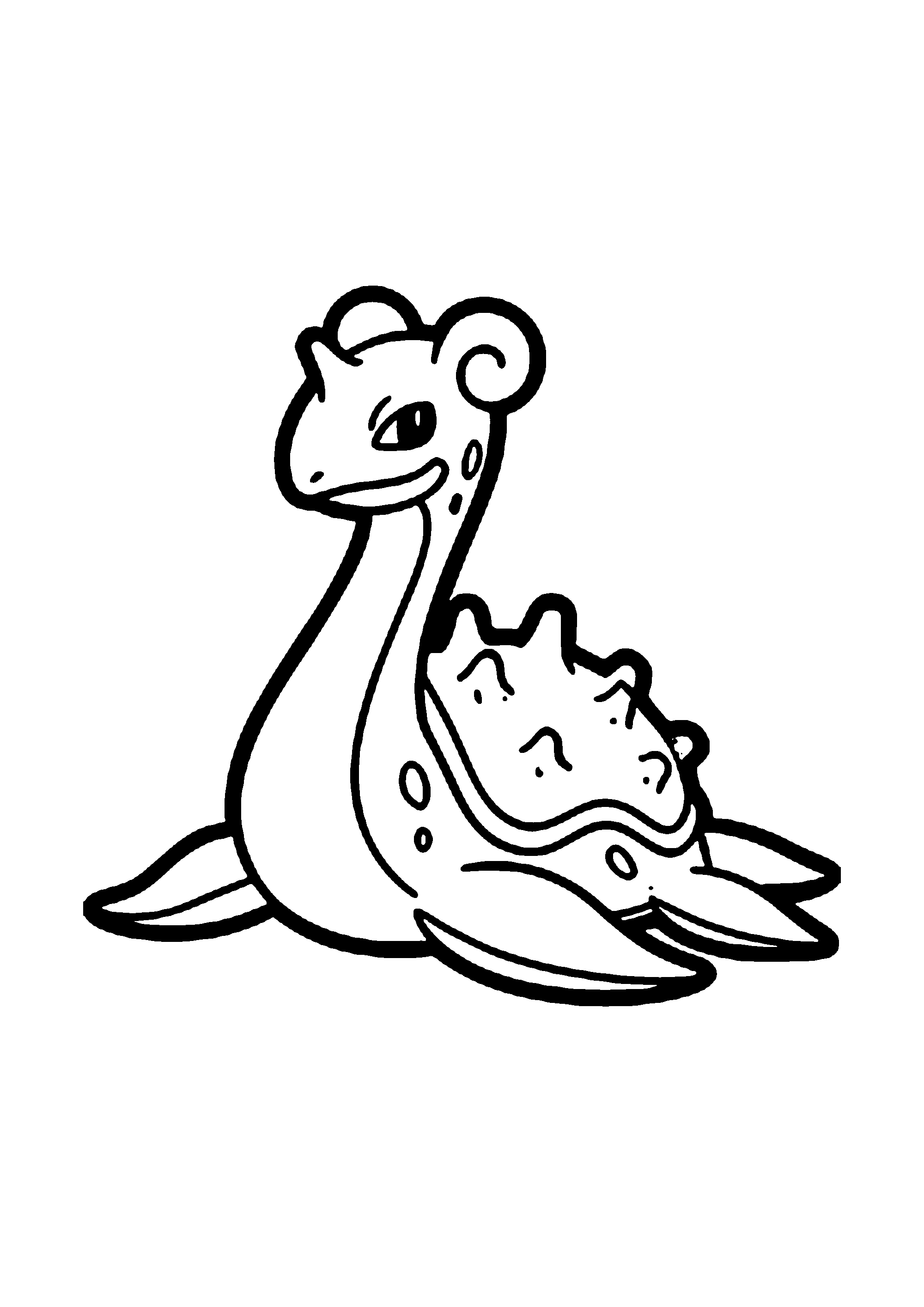 Coloriage aux contours nets : Coloriage Épique Pokémon