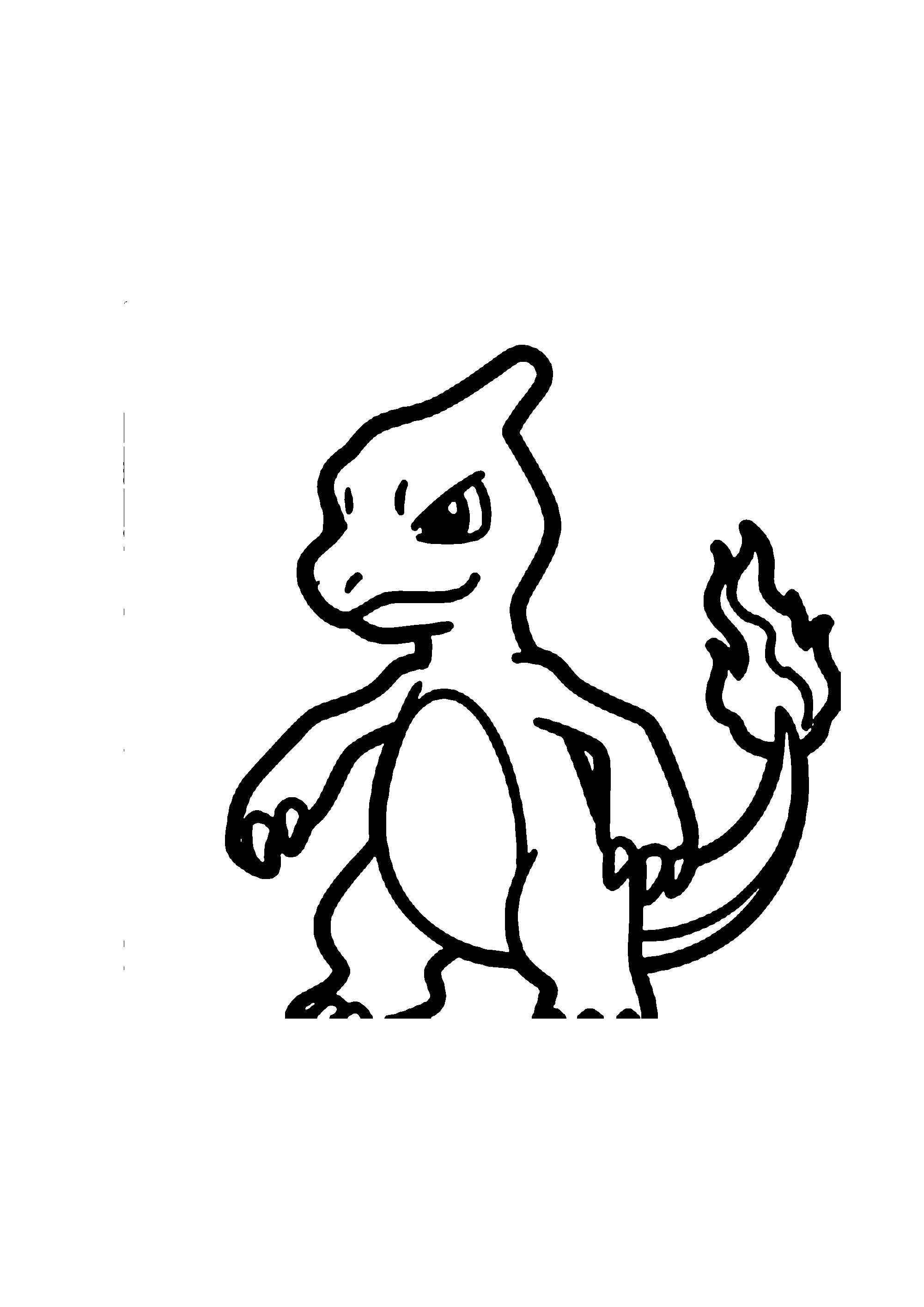 Coloriage aux contours nets : Coloriage Épique Pokémon