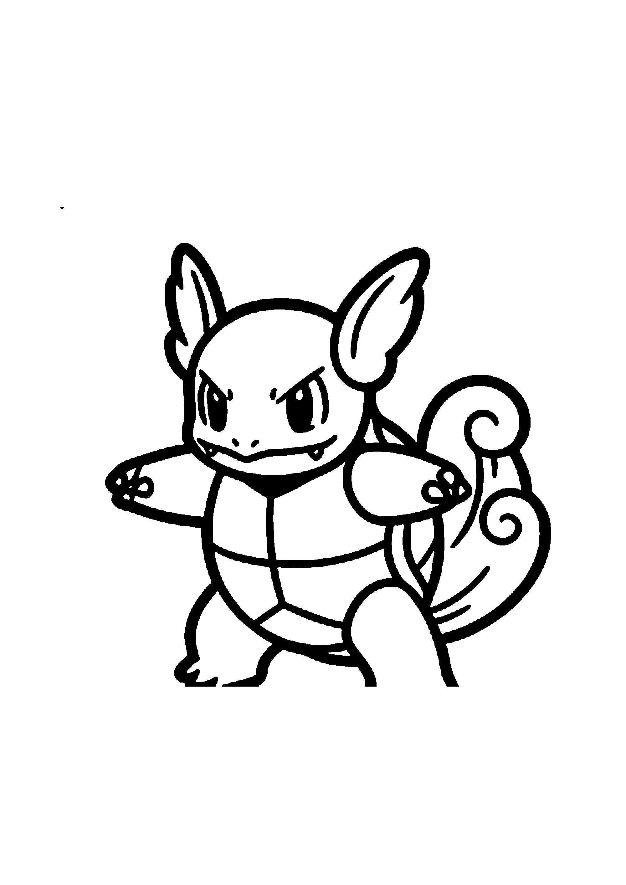 Coloriage aux contours nets : Coloriage Épique Pokémon