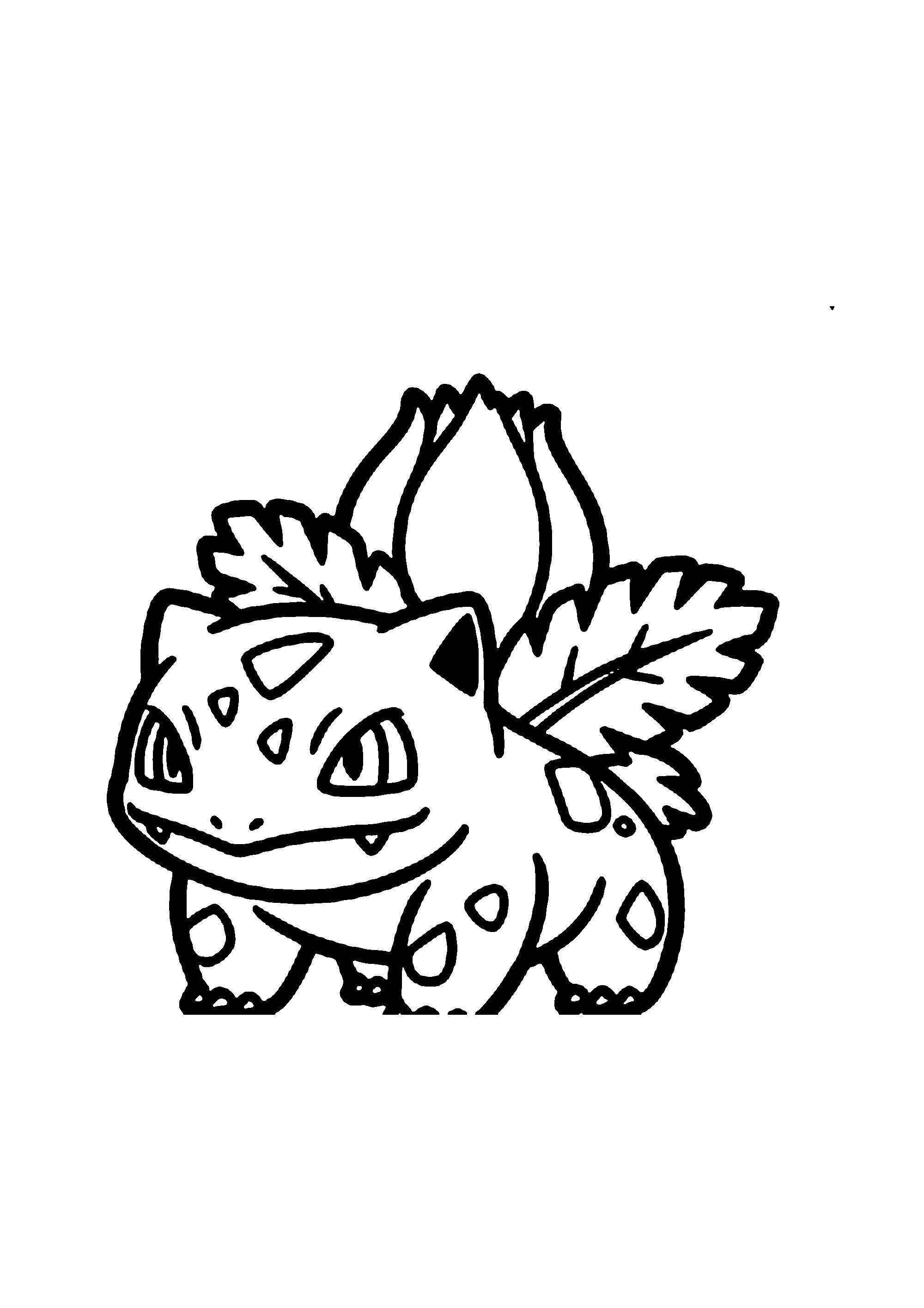 Coloriage aux contours nets : Coloriage Épique Pokémon