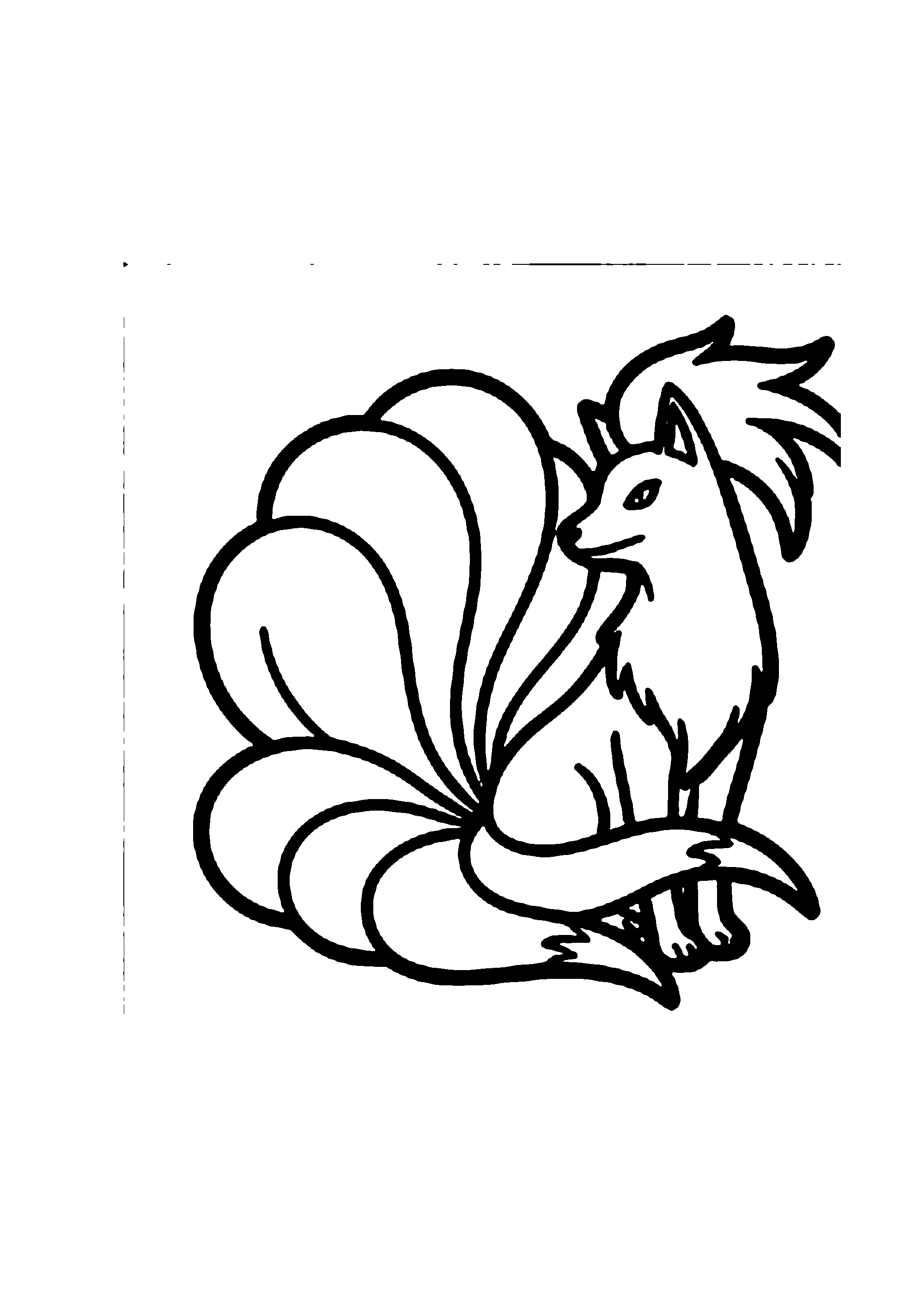 Coloriage aux contours nets : Coloriage Épique Pokémon