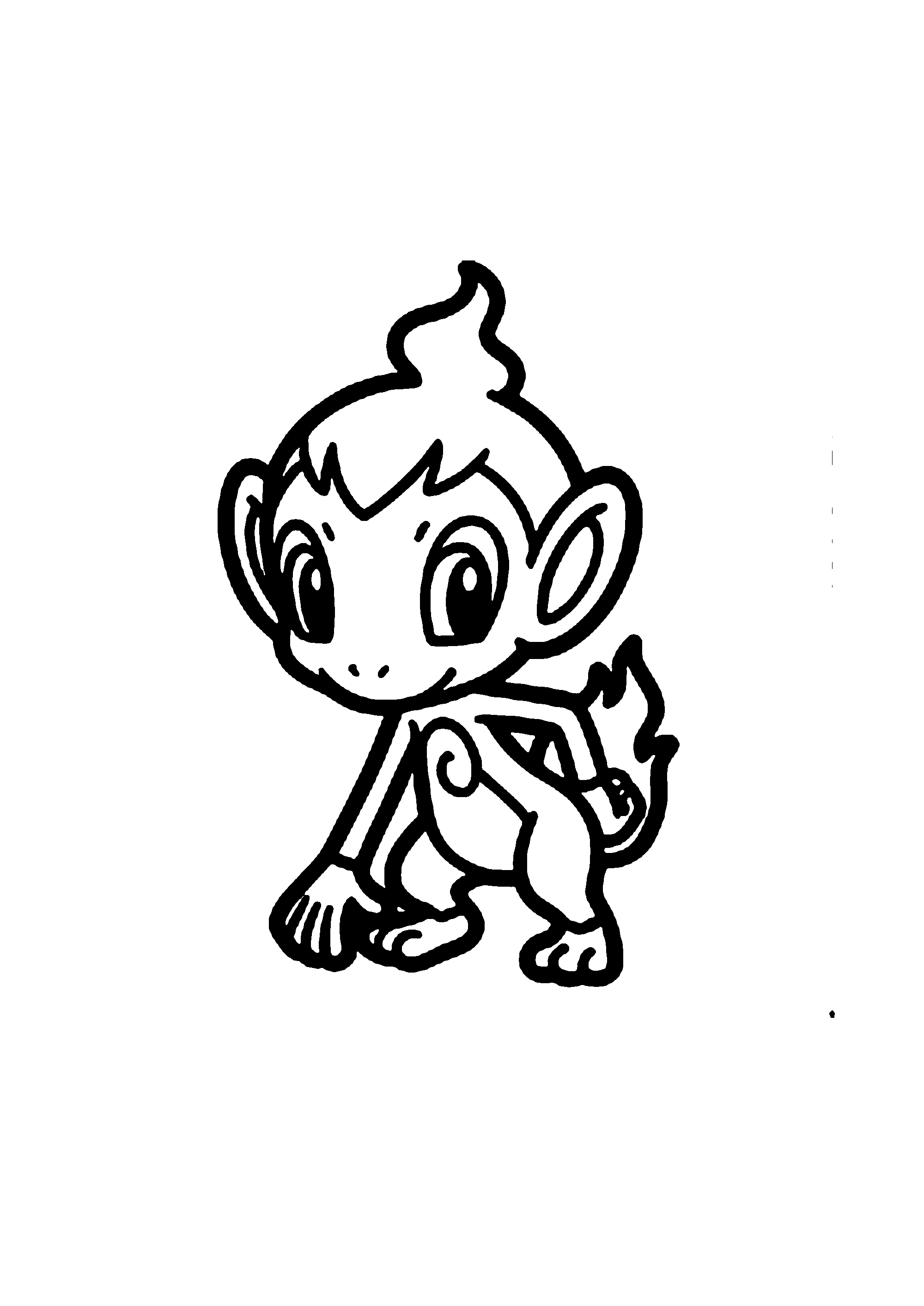 Coloriage aux contours nets : Coloriage Épique Pokémon