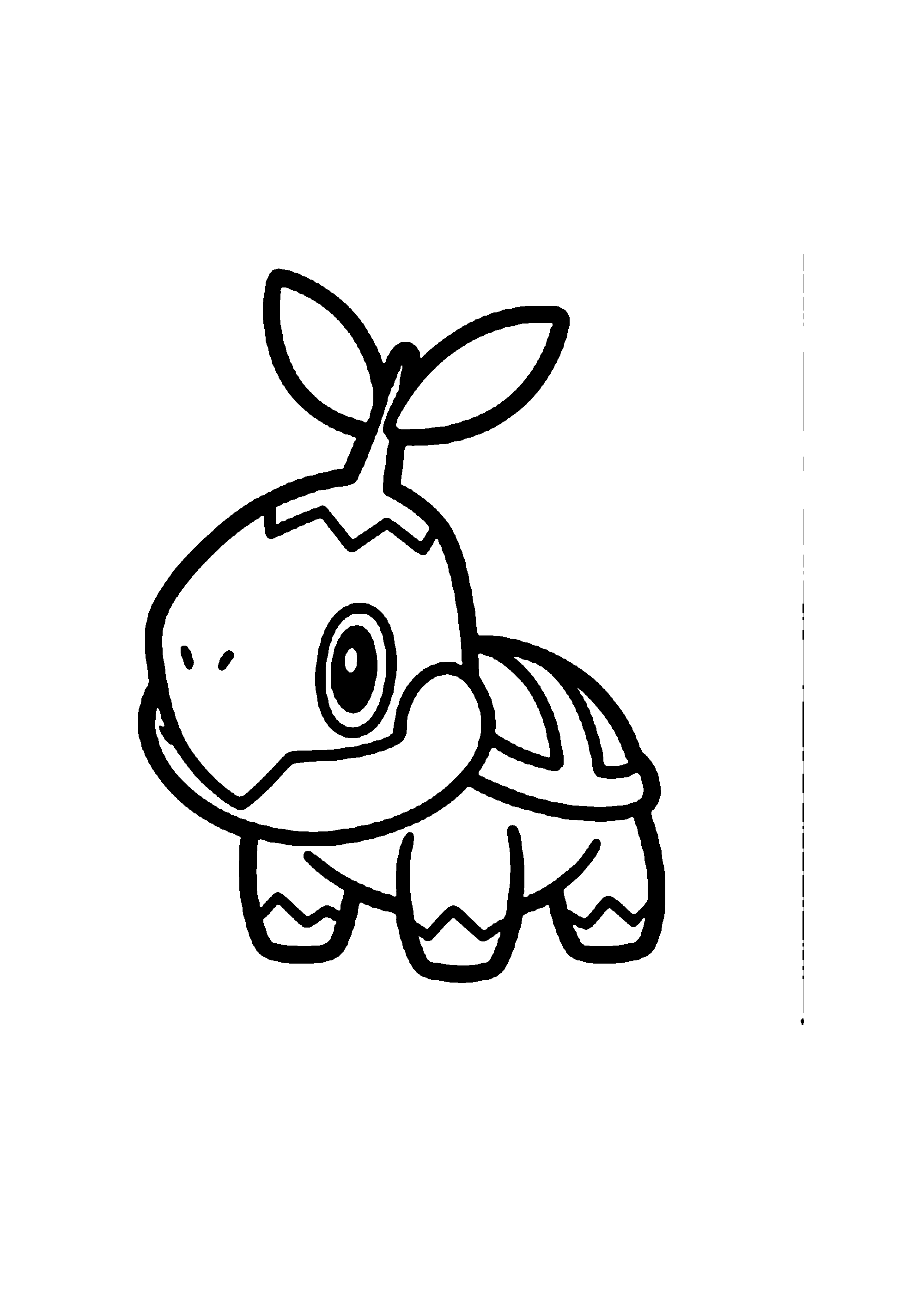 Coloriage aux contours nets : Coloriage Épique Pokémon