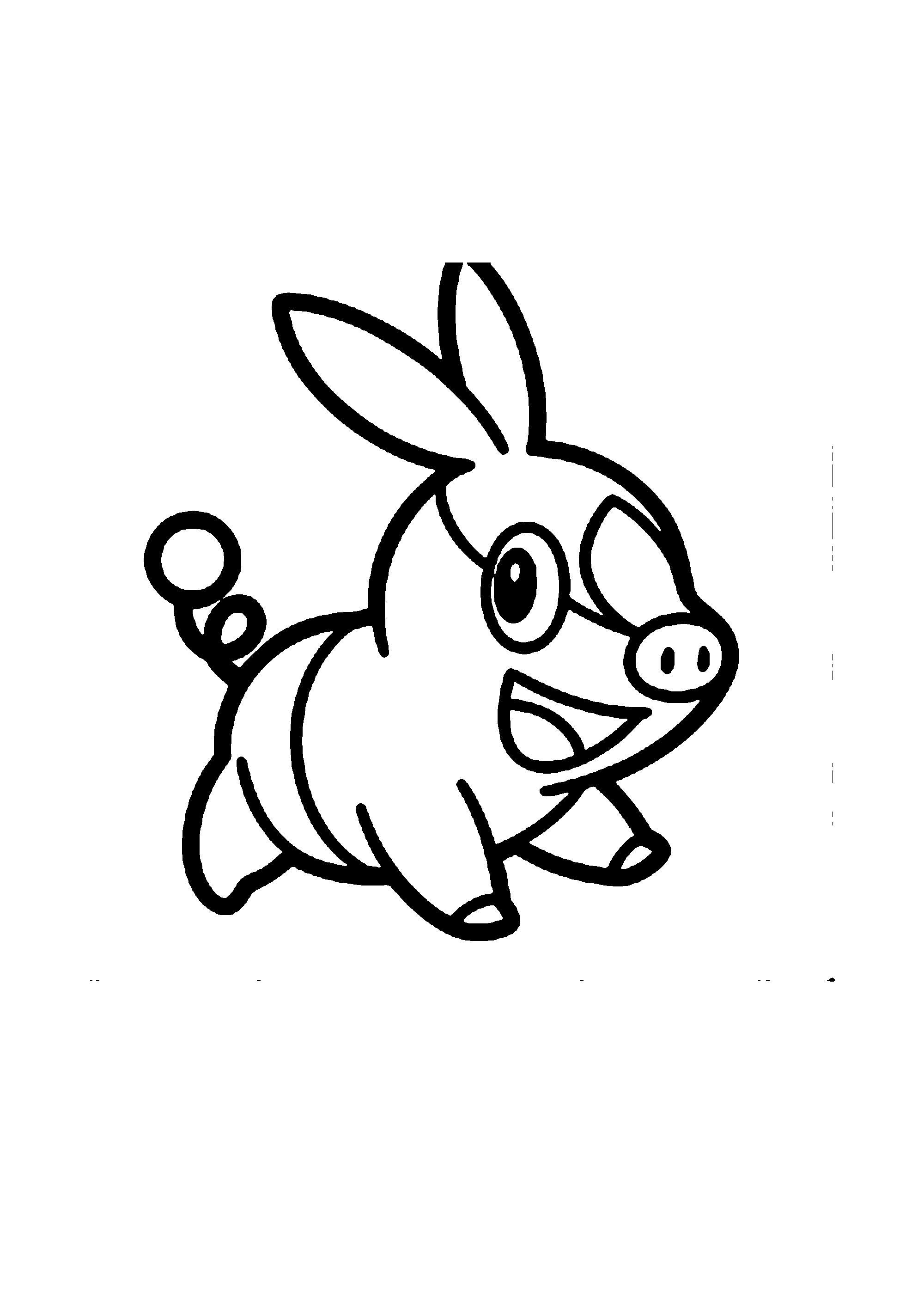 Coloriage aux contours nets : Coloriage Épique Pokémon