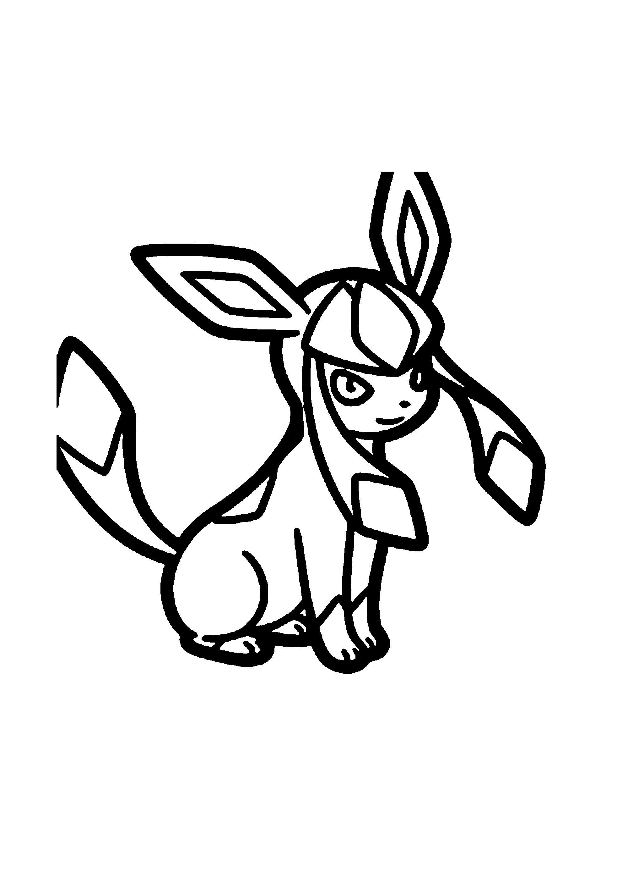 Coloriage aux contours nets : Coloriage Épique Pokémon